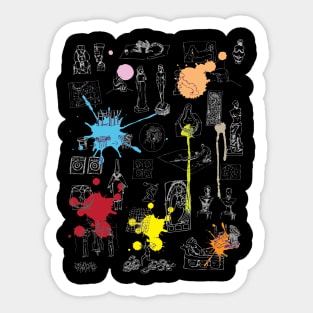 History of Art (dark tee) Sticker